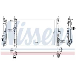 Variklio aušinimo radiatorius  NISSENS 636014