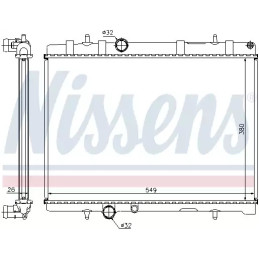 Variklio aušinimo radiatorius  NISSENS 63605A