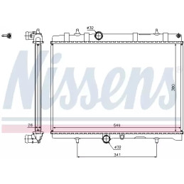 Variklio aušinimo radiatorius  NISSENS 63606A