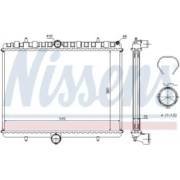 Variklio aušinimo radiatorius  NISSENS 63621A