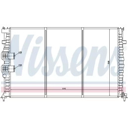 Variklio aušinimo radiatorius  NISSENS 63734