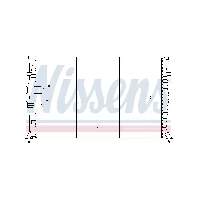 Variklio aušinimo radiatorius  NISSENS 63734