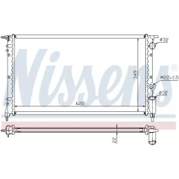 Variklio aušinimo radiatorius  NISSENS 63918