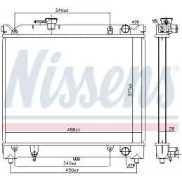 Variklio aušinimo radiatorius  NISSENS 64079