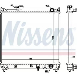 Variklio aušinimo radiatorius  NISSENS 64155