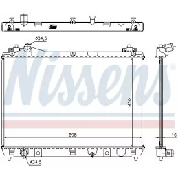 Variklio aušinimo radiatorius  NISSENS 64200