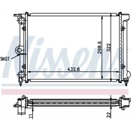 Variklio aušinimo radiatorius  NISSENS 651631