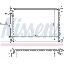 Variklio aušinimo radiatorius  NISSENS 651721