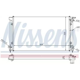 Variklio aušinimo radiatorius  NISSENS 651511