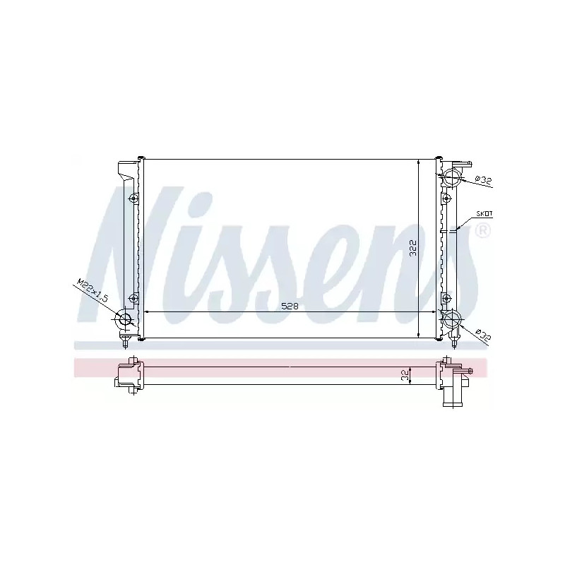 Variklio aušinimo radiatorius  NISSENS 651511