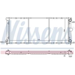 Variklio aušinimo radiatorius  NISSENS 651621