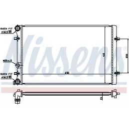 Variklio aušinimo radiatorius  NISSENS 652011
