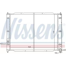 Variklio aušinimo radiatorius  NISSENS 65239