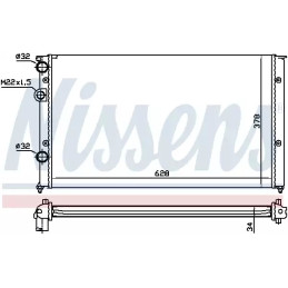 Variklio aušinimo radiatorius  NISSENS 652451