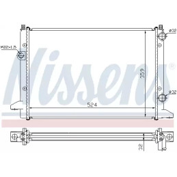 Variklio aušinimo radiatorius  NISSENS 65253