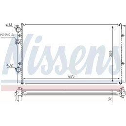 Variklio aušinimo radiatorius  NISSENS 65248