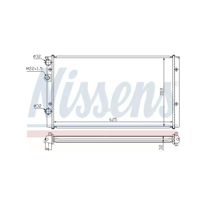 Variklio aušinimo radiatorius  NISSENS 65248