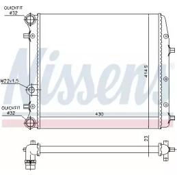 Variklio aušinimo radiatorius  NISSENS 652691