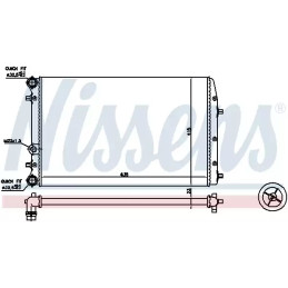 Variklio aušinimo radiatorius  NISSENS 652711