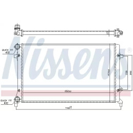 Variklio aušinimo radiatorius  NISSENS 65277