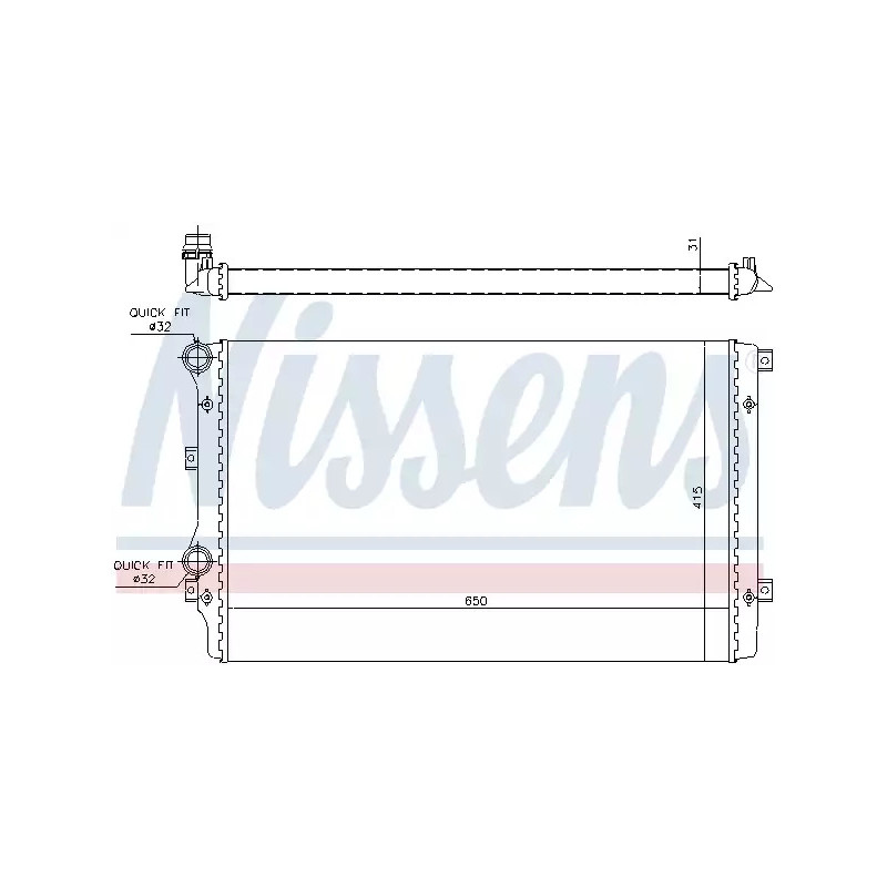Variklio aušinimo radiatorius  NISSENS 65280A