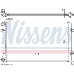 Variklio aušinimo radiatorius  NISSENS 65277A