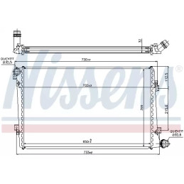 Variklio aušinimo radiatorius  NISSENS 65292