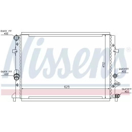 Variklio aušinimo radiatorius  NISSENS 65295