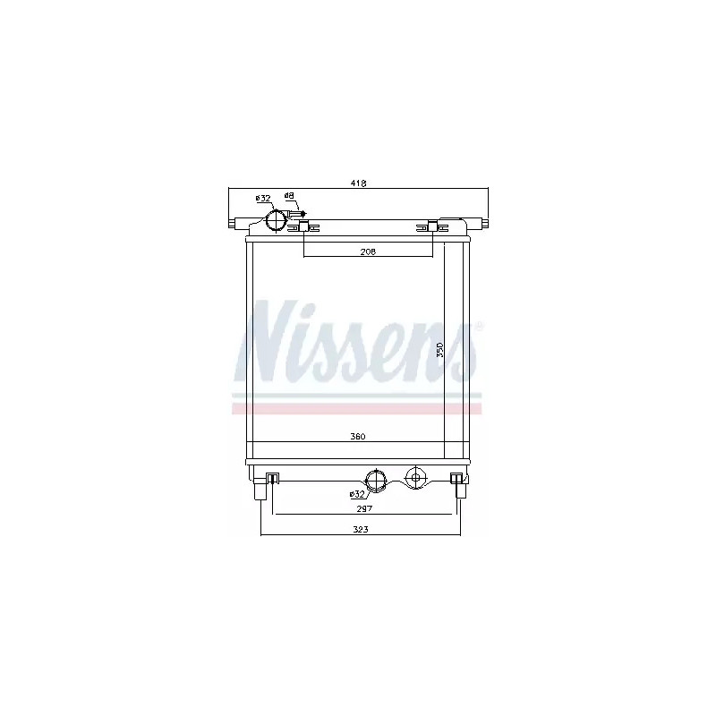 Variklio aušinimo radiatorius  NISSENS 65300