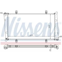 Variklio aušinimo radiatorius  NISSENS 65560A