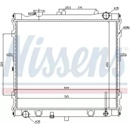 Variklio aušinimo radiatorius  NISSENS 66642