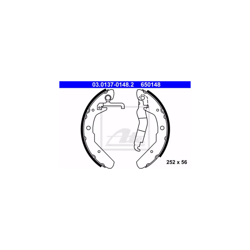 Stabdžių trinkelių komplektas  ATE 03.0137-0148.2