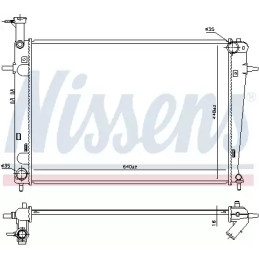 Variklio aušinimo radiatorius  NISSENS 675003