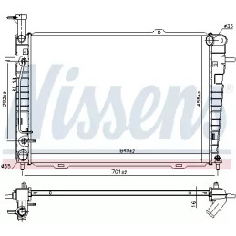Variklio aušinimo radiatorius  NISSENS 675015
