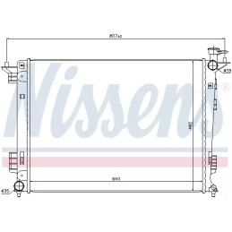 Variklio aušinimo radiatorius  NISSENS 67515