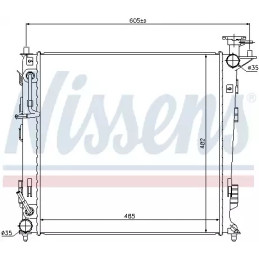 Variklio aušinimo radiatorius  NISSENS 67516