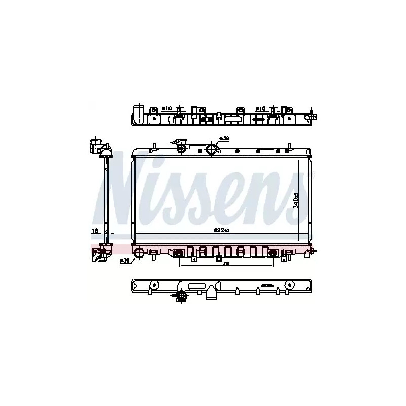 Variklio aušinimo radiatorius  NISSENS 67711