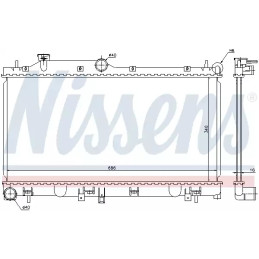 Variklio aušinimo radiatorius  NISSENS 67723