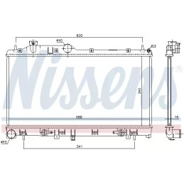 Variklio aušinimo radiatorius  NISSENS 67725