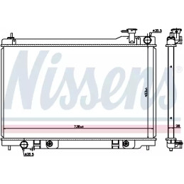 Variklio aušinimo radiatorius  NISSENS 68119