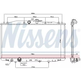 Variklio aušinimo radiatorius  NISSENS 68604