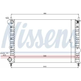 Variklio aušinimo radiatorius  NISSENS 68802