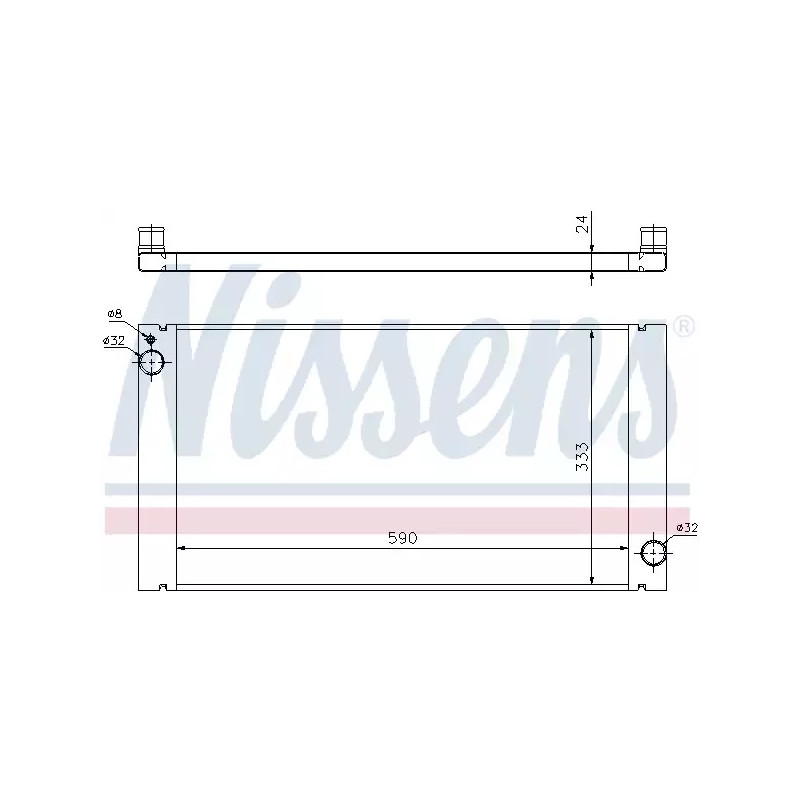 Variklio aušinimo radiatorius  NISSENS 69705