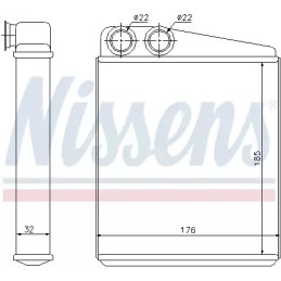 Salono radiatorius  NISSENS 70228