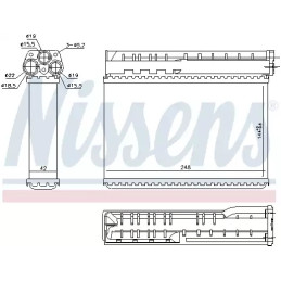 Salono radiatorius  NISSENS 70512