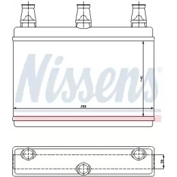 Salono radiatorius  NISSENS 70522