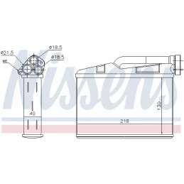 Salono radiatorius  NISSENS 70530