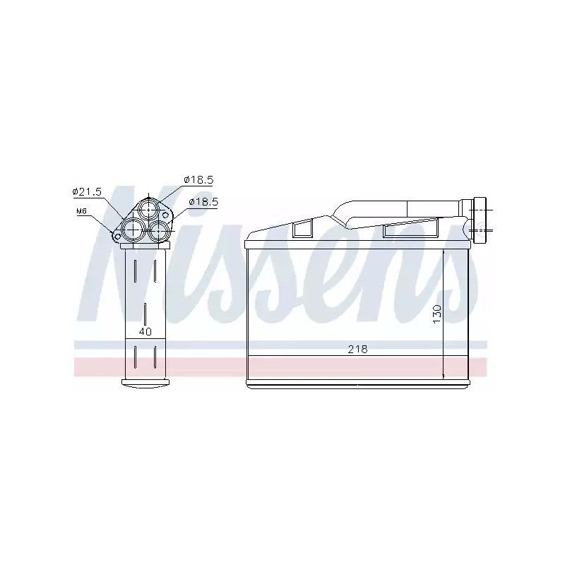 Salono radiatorius  NISSENS 70530