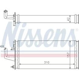 Salono radiatorius  NISSENS 71807