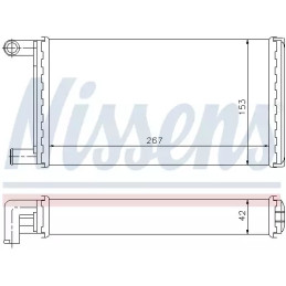 Salono radiatorius  NISSENS 72004